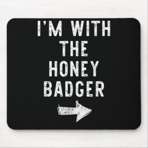 with The Honey Badger Funny Halloween Matching Mouse Pad