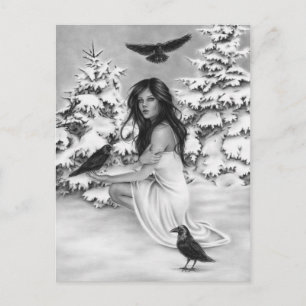 With the ravens Postcard