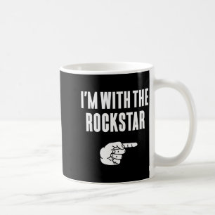With The Rockstar Funny Halloween Couple Costume Coffee Mug