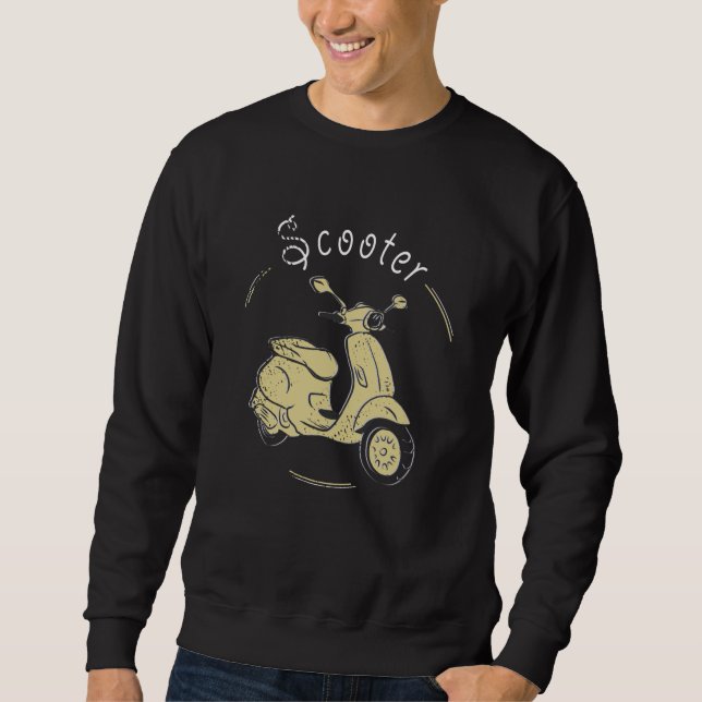 With The Scooter Through The World Sweatshirt (Front)