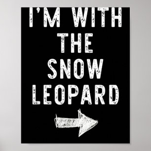 With The Snow Leopard Funny Halloween Couple Poster