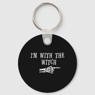 with the Witch Funny Halloween and Outfit Key Ring