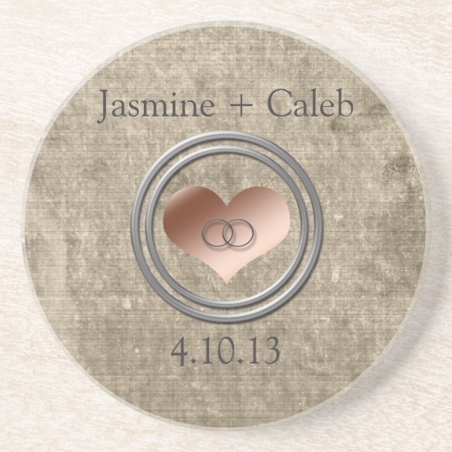 With This Ring by Shirley Taylor Coaster (Front)