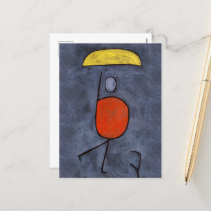 With umbrella  by Paul Klee Holiday Postcard