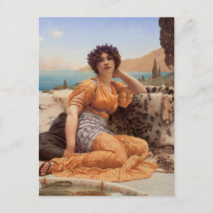 With Violets Wreathed and Robe of Saffron Hue Postcard