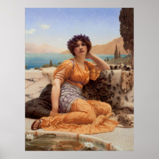 With Violets Wreathed and Robe of Saffron Hue Poster