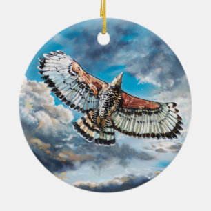 With Wings as Eagles - Ceramic Ornament