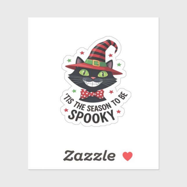 With Witch Hat And Tie (Sheet)