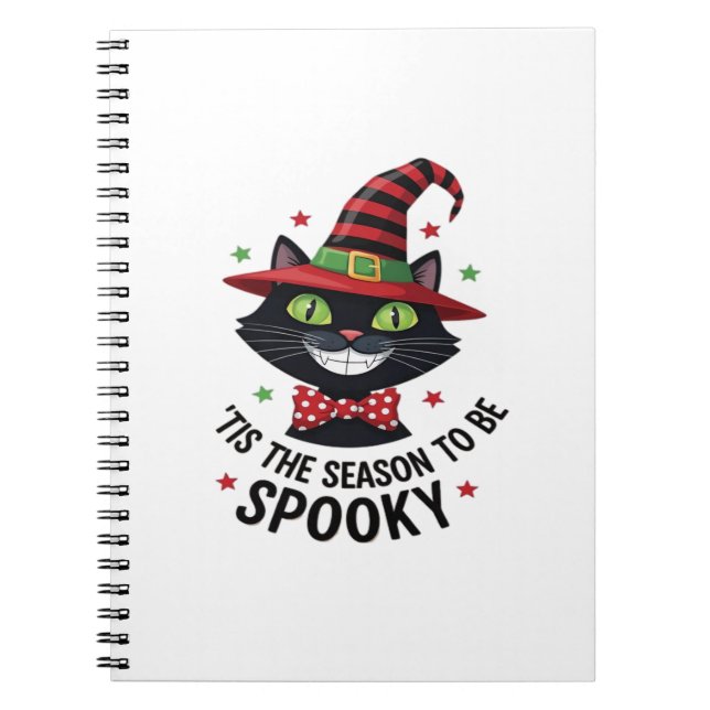With Witch Hat And Tie Notebook (Front)