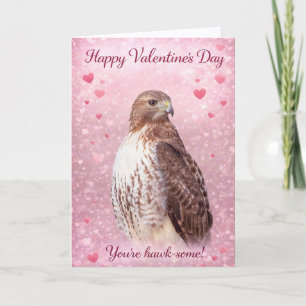 With You, Always – Red-Tailed Hawk Valentine’s Day Holiday Card