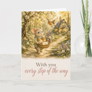 With You Every Step of the Way Get Well Card