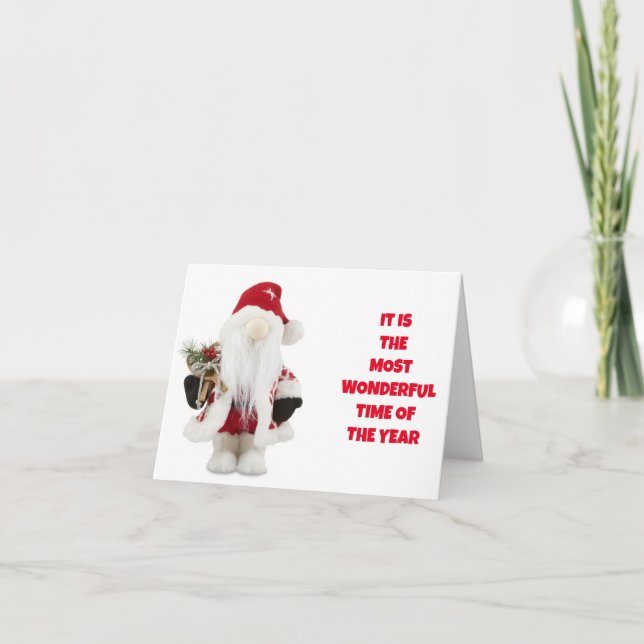 *WITH YOU IT IS THE MOST WONDERFUL TIME OF YEAR" CARD (Front)