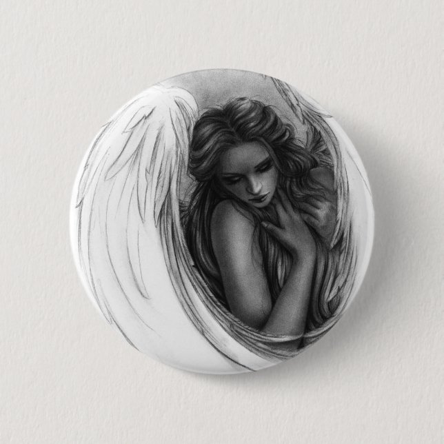 With you now Angel Button (Front)