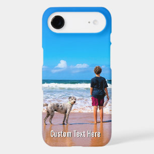 With Your Pet Photo iPhone Case Custom Text Name