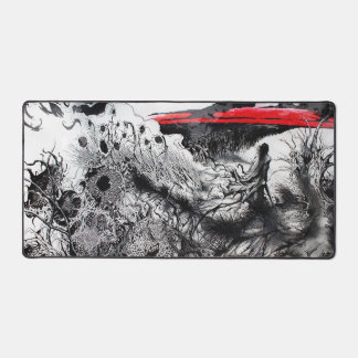 Withering Fields of the Crimson Dusk Desk Mat
