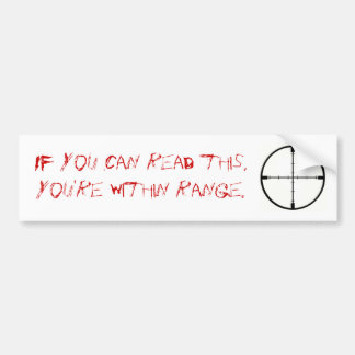 Within Range Bumper Sticker