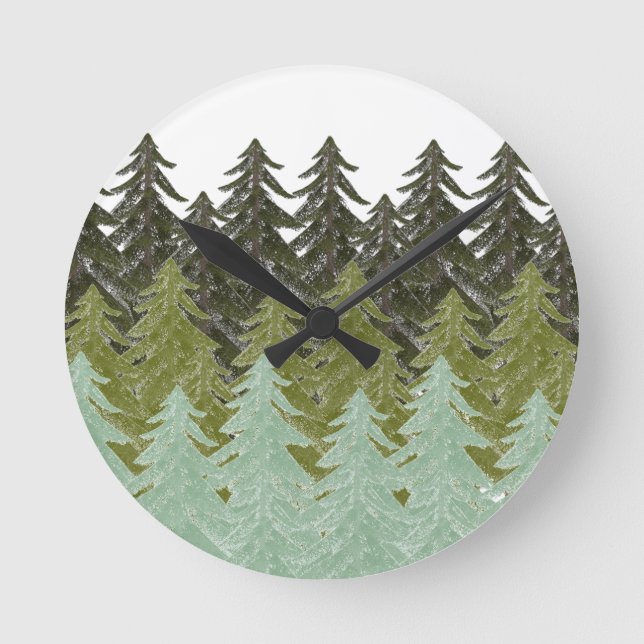 WITHIN THE FOREST ROUND CLOCK (Front)