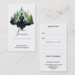 Within the Silence Forest Meditation Business Card