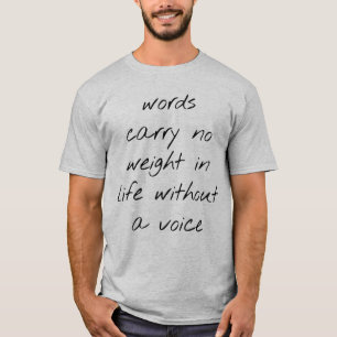 Without A Voice Men's Basic T-Shirt
