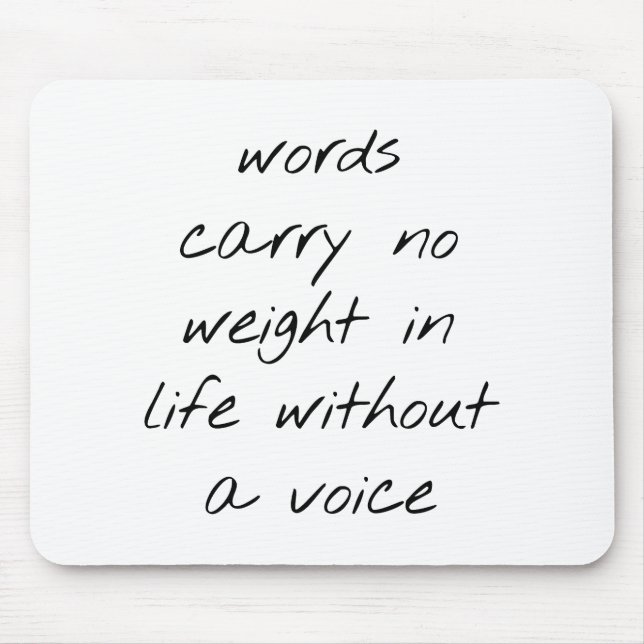 Without A Voice Mouse Pad (Front)