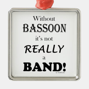 Without Bassoon - Band Metal Tree Decoration