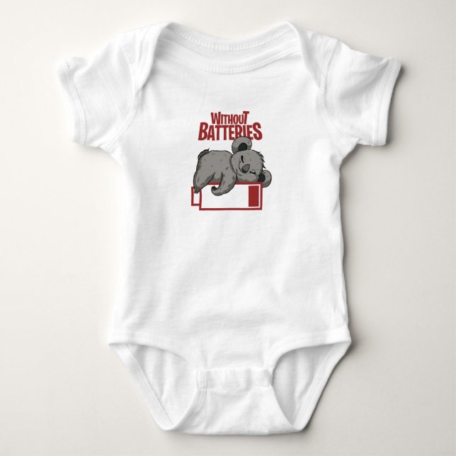 Without Batteries Baby Bodysuit (Front)