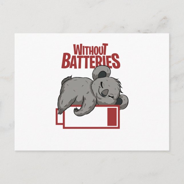 Without Batteries Postcard (Front)