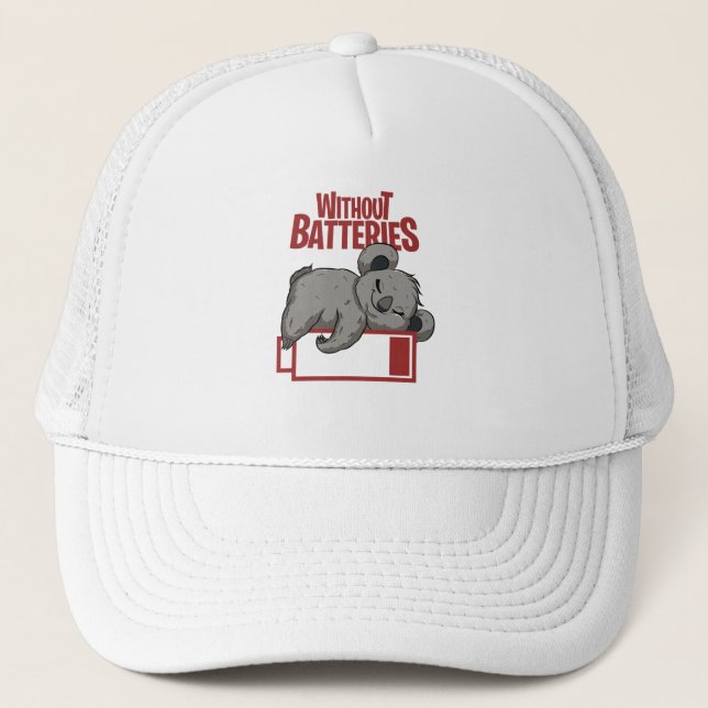 Without Batteries Trucker Hat (Front)