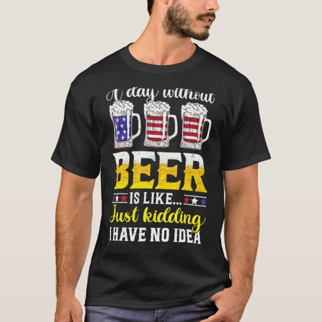 Without Beer Cool Matching Beer  Tees For Men Wome (Front)