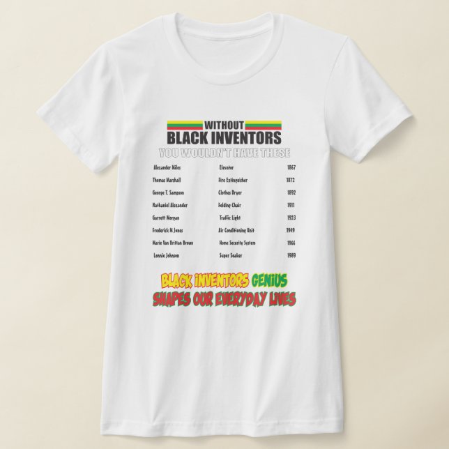 Without Black Inventors T-Shirt (Laydown)