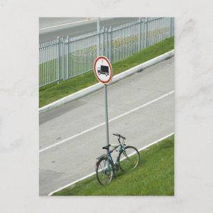 WITHOUT CARS CITY ROADWAY POSTCARD