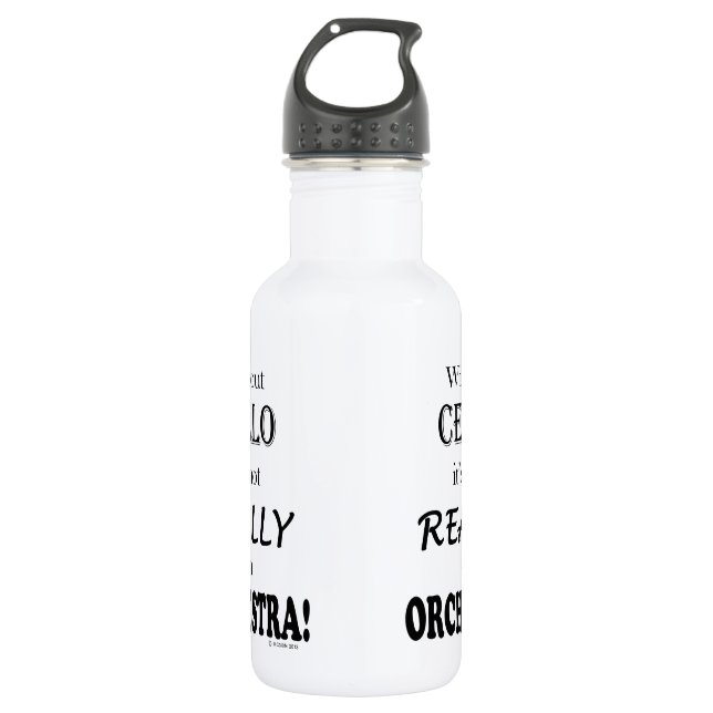 Without Cello - Orchestra 532 Ml Water Bottle (Front)