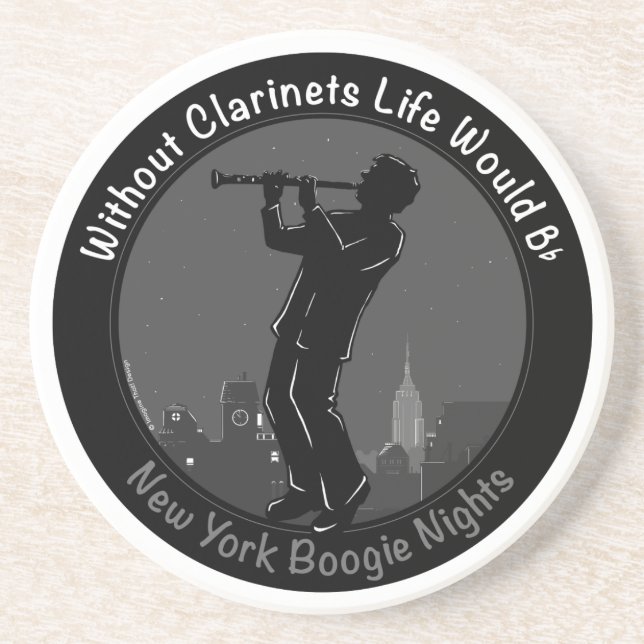 Without Clarinets Life Would B-Flat Coaster (Front)