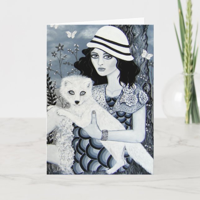 without colour greeting card (Front)