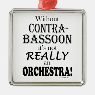 Without Contrabassoon - Orchestra Metal Ornament