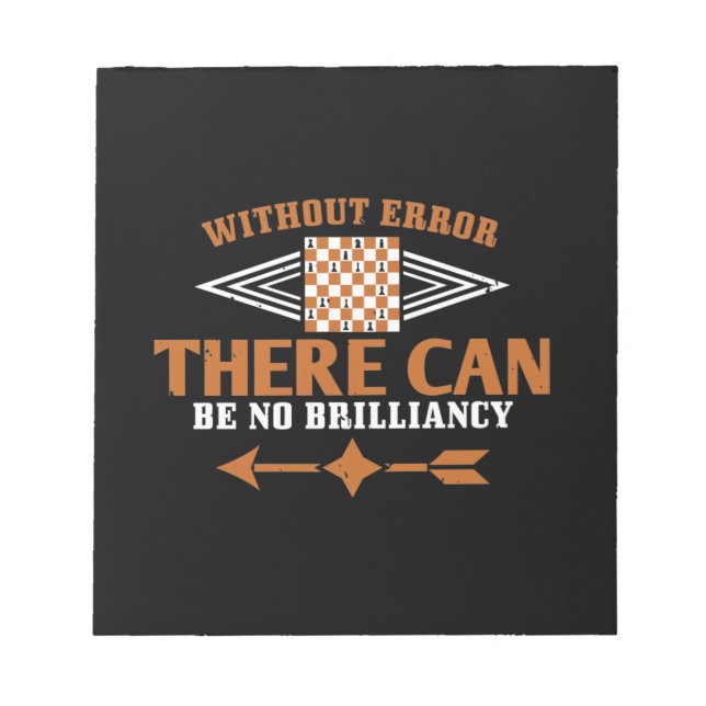 Without Error There Can Be No Brilliancy Notepad (Front)