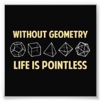 Without Geometry Life Is Pointless