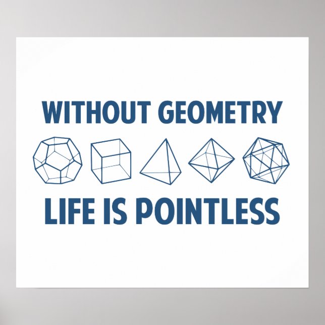 Without Geometry Life Is Pointless Poster (Front)