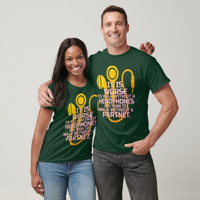 Without Headphones T-Shirt (Unisex)