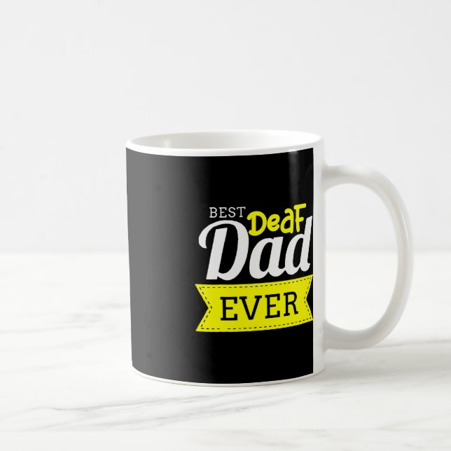 Without Hearing - Deaf - Unable To Hear - Deaf Awa Coffee Mug (Right)