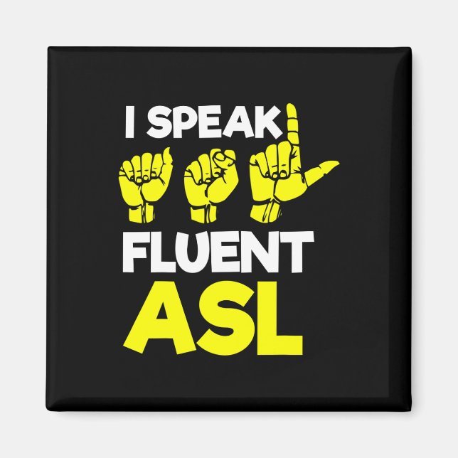Without Hearing - Deaf - Unable To Hear - Deaf Awa Magnet (Front)