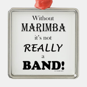 Without Marimba - Band Metal Tree Decoration