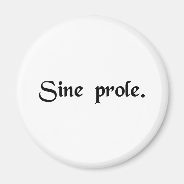 Without offspring. magnet (Front)