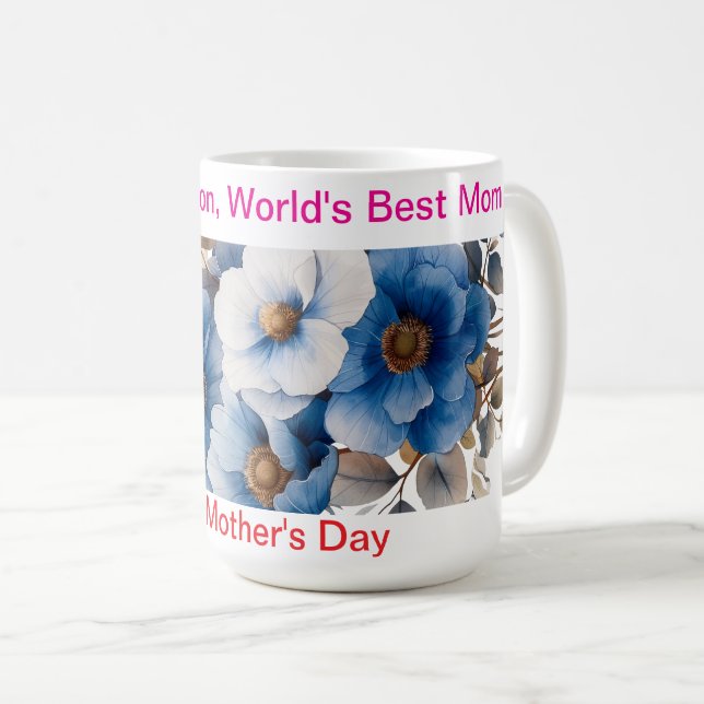Without Question Worlds Best Mum Mug (Front Right)