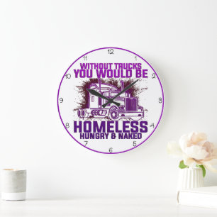 Without Trucks: Homeless, Hungry,  Large Clock