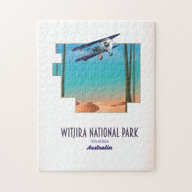 Witjira national park Australia map Jigsaw Puzzle (Vertical)