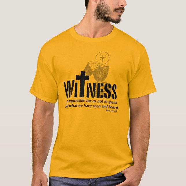 Witness Gold T-Shirt (Front)
