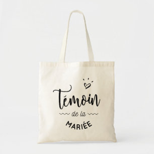 Witness of the bride tote bag