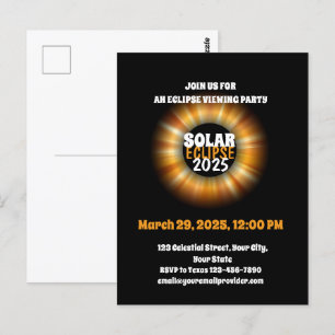 Witnessing the Partial Solar Eclipse 3/29/2025 Postcard