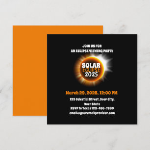 Witnessing the Total Solar Eclipse 3/29/2025 USA Invitation